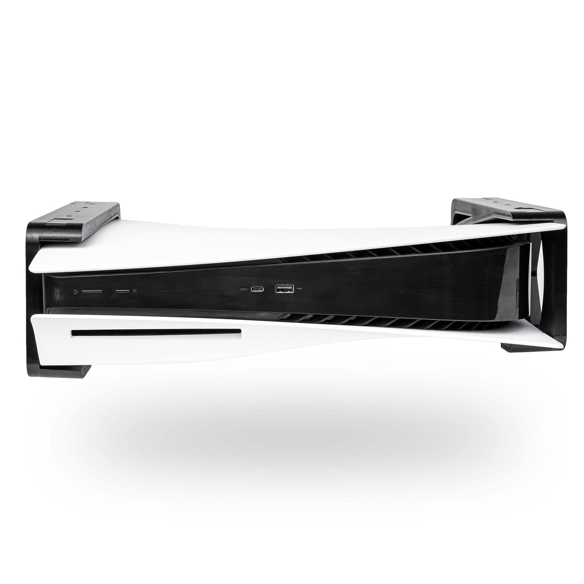 Glistco Stealth Mount - Under Desk Mount for PS5 (Black Disc) - Space Saving Gaming Accessory for Home Office & Gaming Setup