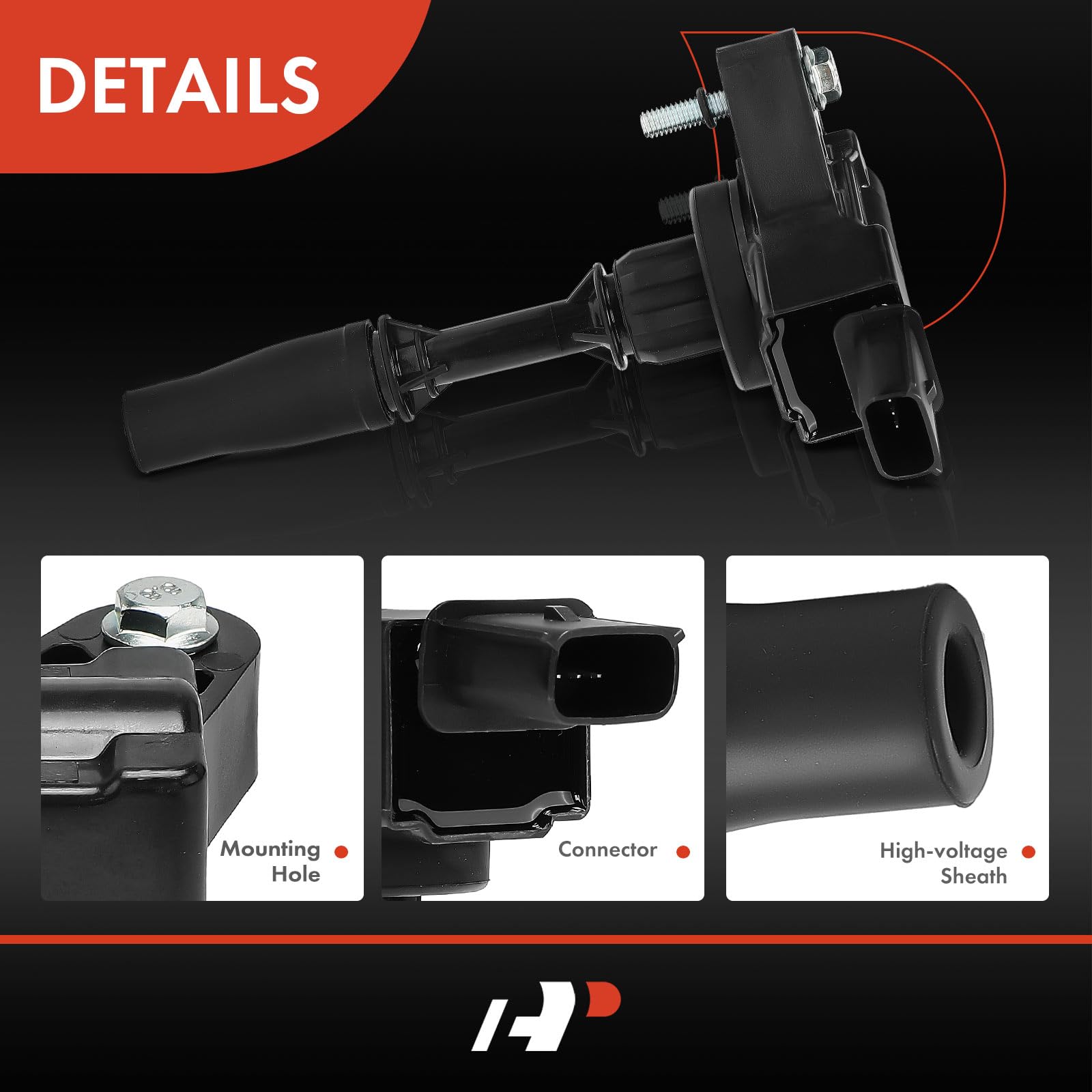 Premium Ignition Coil Replacement for Buick Envision 2016-2020, Cadillac ATS 2013-2019, Chevrolet Equinox 2018-2020, Impala 2014-2019, Malibu 2013-2018 | Compatible with 2.0L, 2.4L, 2.5L Engines | Improves Engine Performance & Fuel Efficiency for GM Vehicles