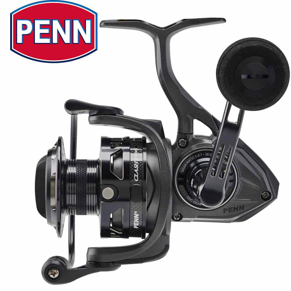 Penn Clash II Spinning Fishing Reel - Lightweight Saltwater & Freshwater Spinning Reel with Smooth Drag System - Perfect for Surf Fishing, Bass Fishing, and Offshore Angling