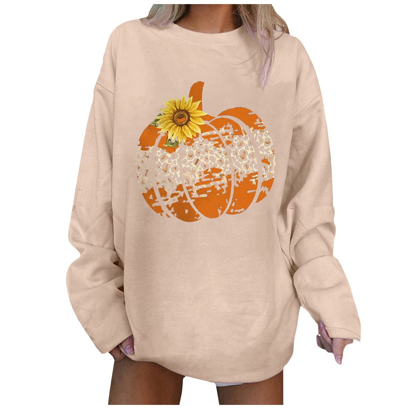 Women's Workout Tops - Graphic Tees, Blouses & Long Sleeve Pullover Sweatshirts | Round Neck Loose Fit Cute Tunic Shirts for Yoga, Gym & Casual Wear