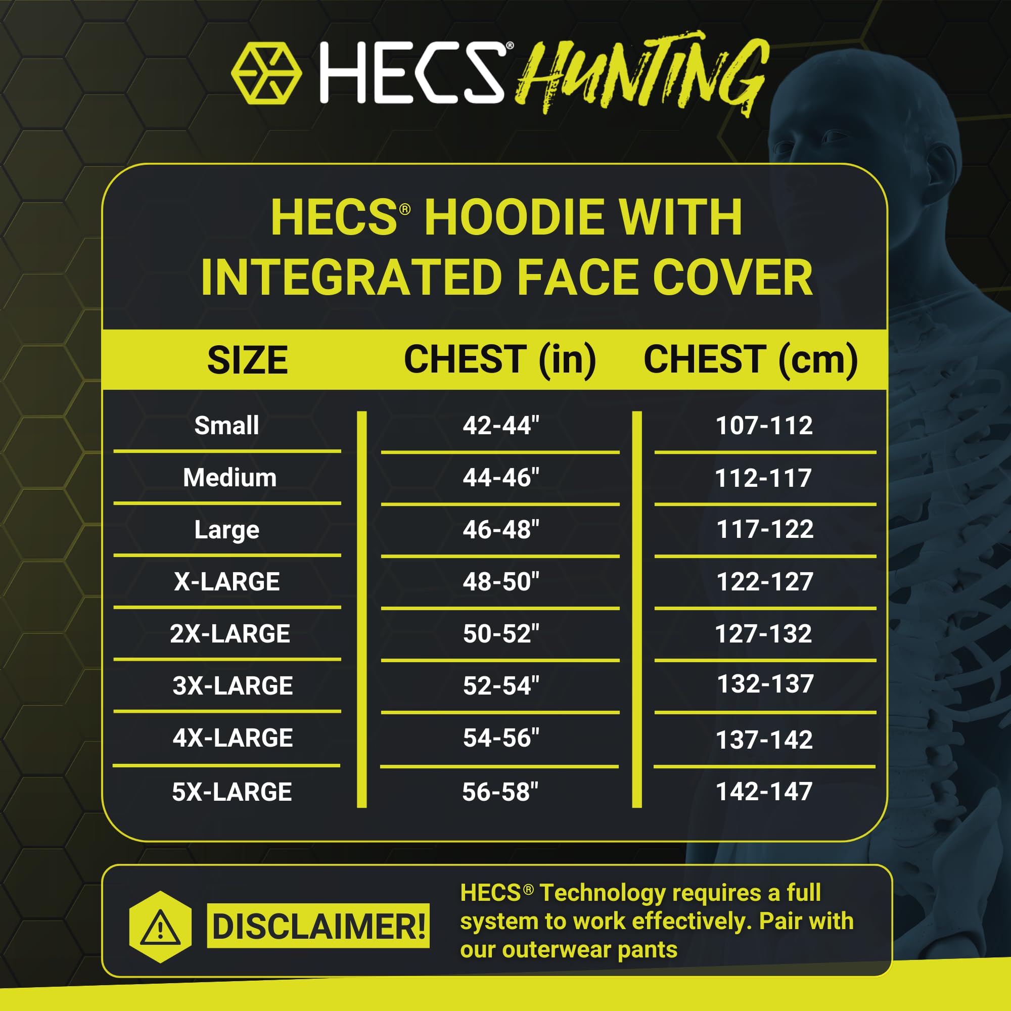 HECS Stealth Screen Hunting Hoodie with Face Mask - Camouflage Apparel for Deer, Turkey & Big Game Hunting - Unisex Outdoor Gear for Concealment & Stealth Hunting