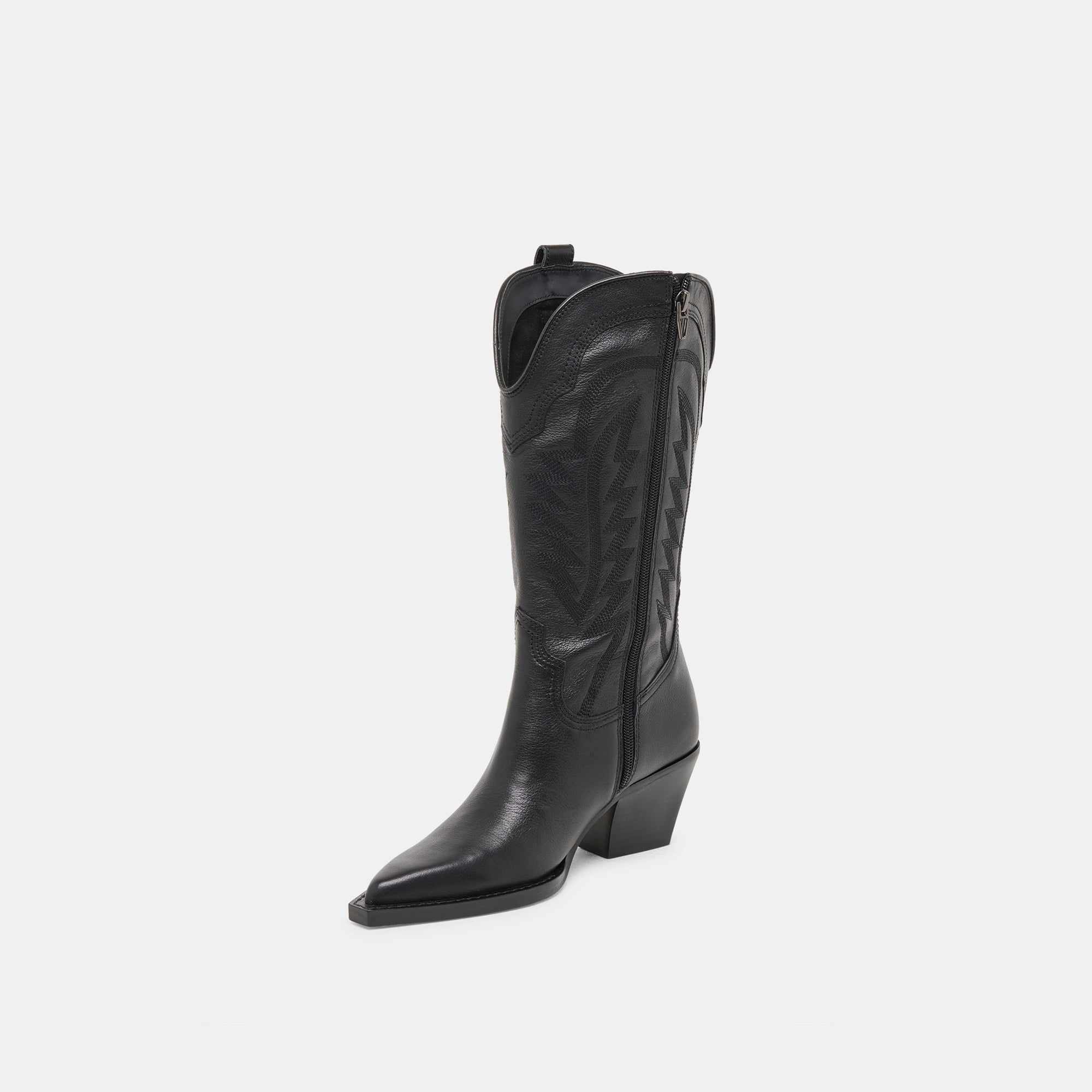 RYLAND Wide Calf Boots for Women - Black Leather Ankle Boots with Comfortable Fit | Perfect for Office, Casual Wear & Winter Outfits