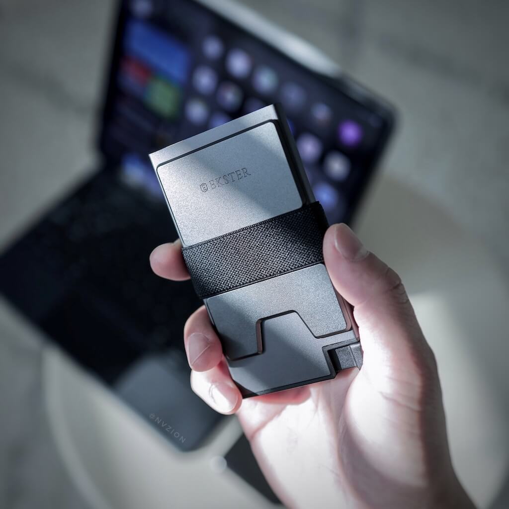 Flagrant x Ekster RFID Blocking Leather Wallet for Men - Slim Minimalist Bifold Wallet with Card Holder & Money Clip | Perfect for Travel, Business & Everyday Use