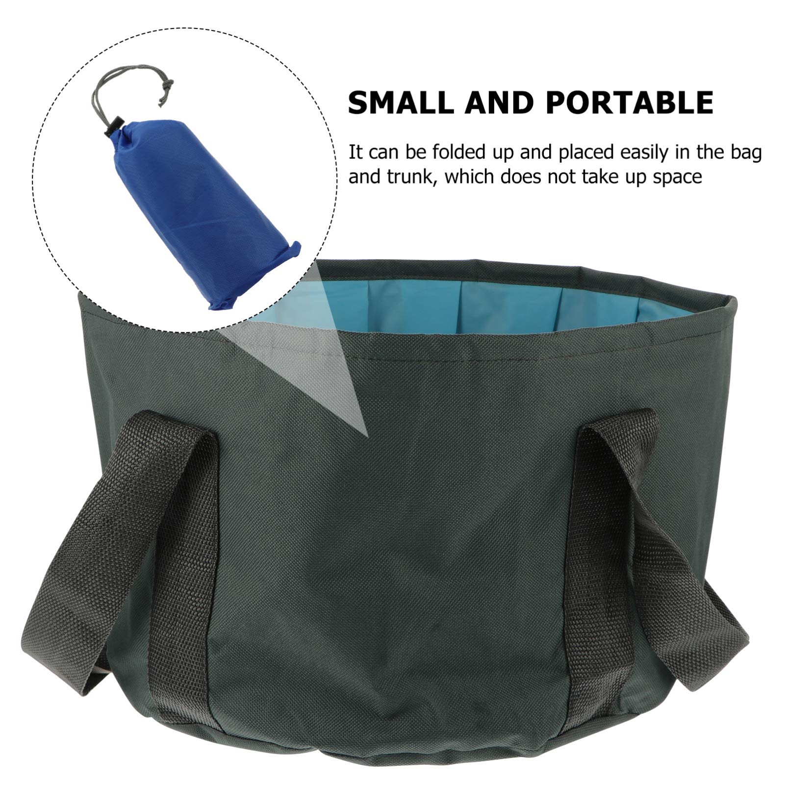 Foldable Foot Spa Basin - 2 Pcs Collapsible Bucket for Foot Soaking & Travel