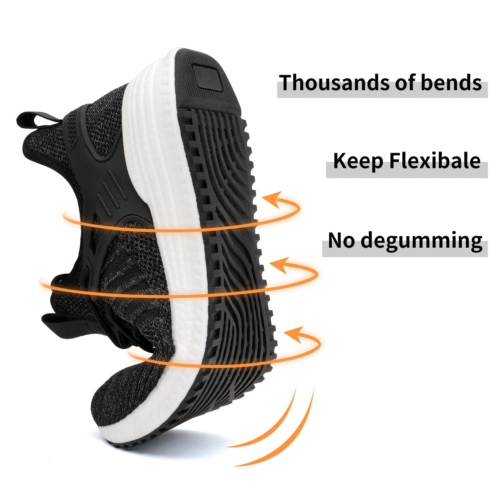 SDolphin Men's Running Shoes - Lightweight Breathable Sneakers for Tennis, Workout, Walking & Gym | Non-Slip Rubber Sole | Comfortable Athletic Shoes for Daily Wear & Sports Activities