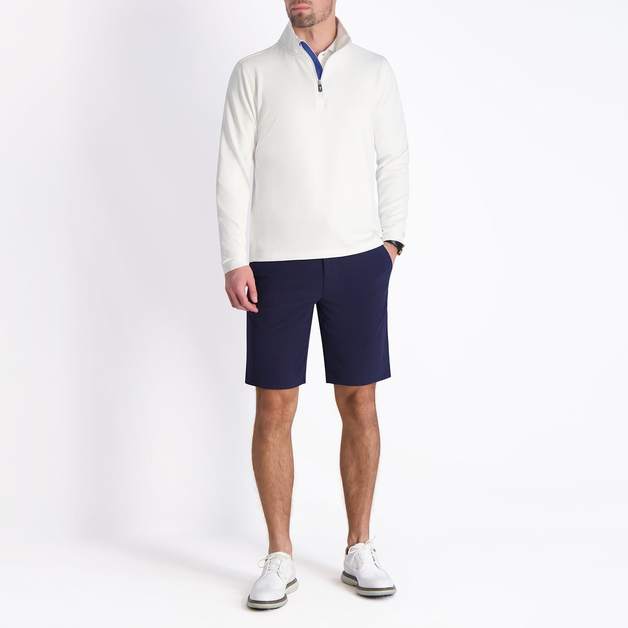 COUGHLIN Men's Quarter Zip Pullover Sweater - Lightweight & Comfortable for Casual Wear, Office, and Outdoor Activities
