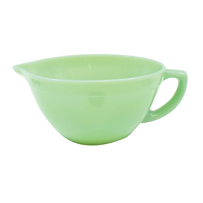 Tablecraft Jadeite Mixing Bowl, 1.25 Quart - Durable Green Glass Mixing Bowl for Baking, Cooking & Food Prep - Perfect for Kitchen, Restaurant & Home Use