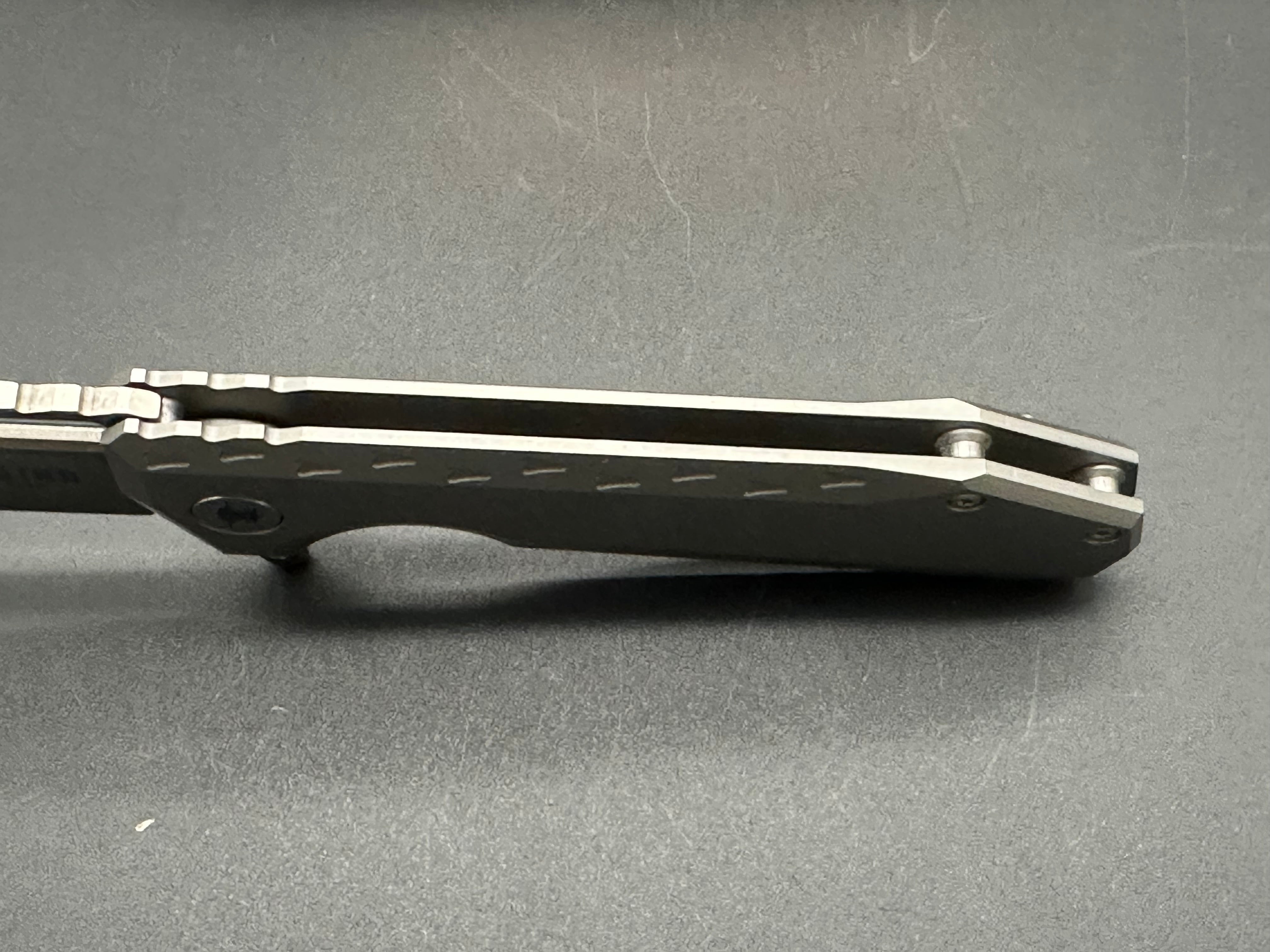 Southern Grind Penguin Folding Knife - S90V Steel Blade & Titanium Handle for EDC, Outdoor, and Survival Use