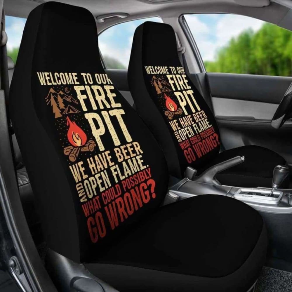 Flame-Resistant Car Seat Covers for Beer & Open Flame Protection - Durable Auto Accessories for Camping, Tailgating & Outdoor Adventures (Model 181703)