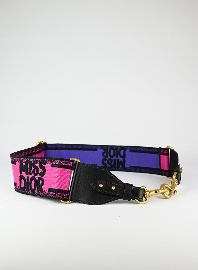 Dior Miss Dior Pink Fabric Crossbody Bag - Elegant Shoulder Purse for Women | Perfect for Date Night, Parties & Special Occasions