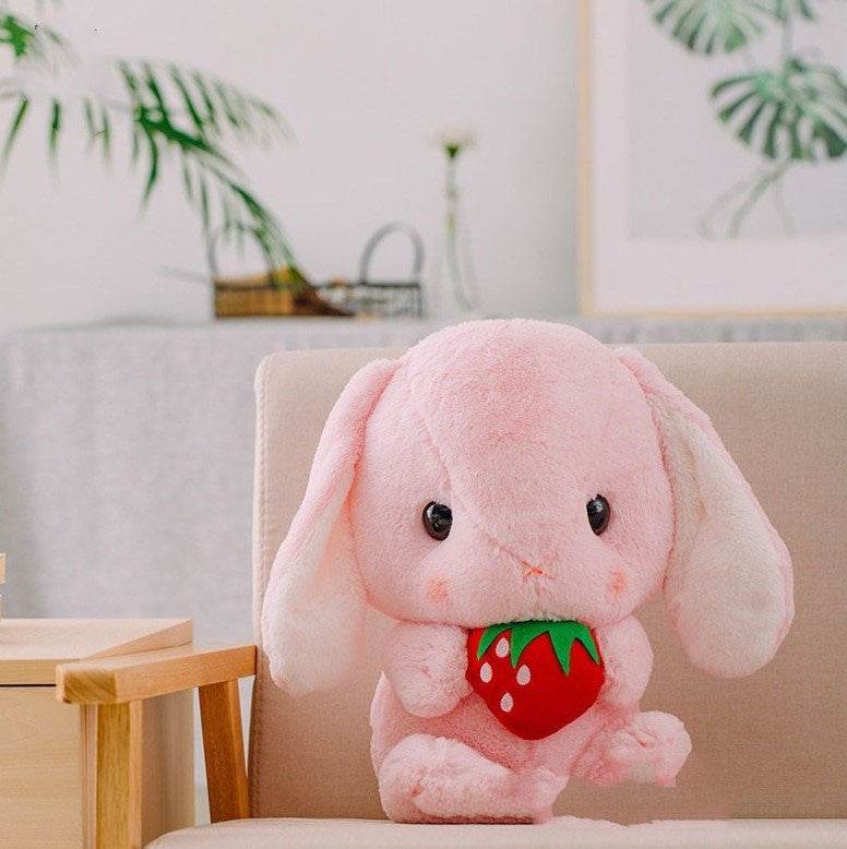 Soft Giant Furry Bunny Plush Toy with Floppy Ears - Perfect for Cuddling, Nursery Decor, and Easter Gifts