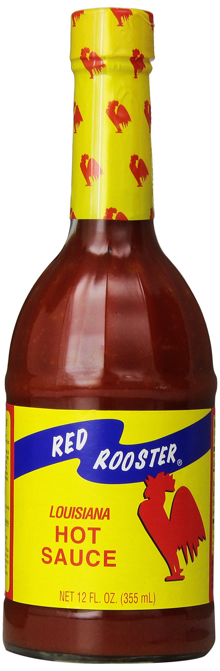 Red Rooster Louisiana Hot Sauce 12 oz - Spicy Cajun Flavor for Wings, Seafood & Gumbo - Authentic Southern Heat for Cooking & Grilling
