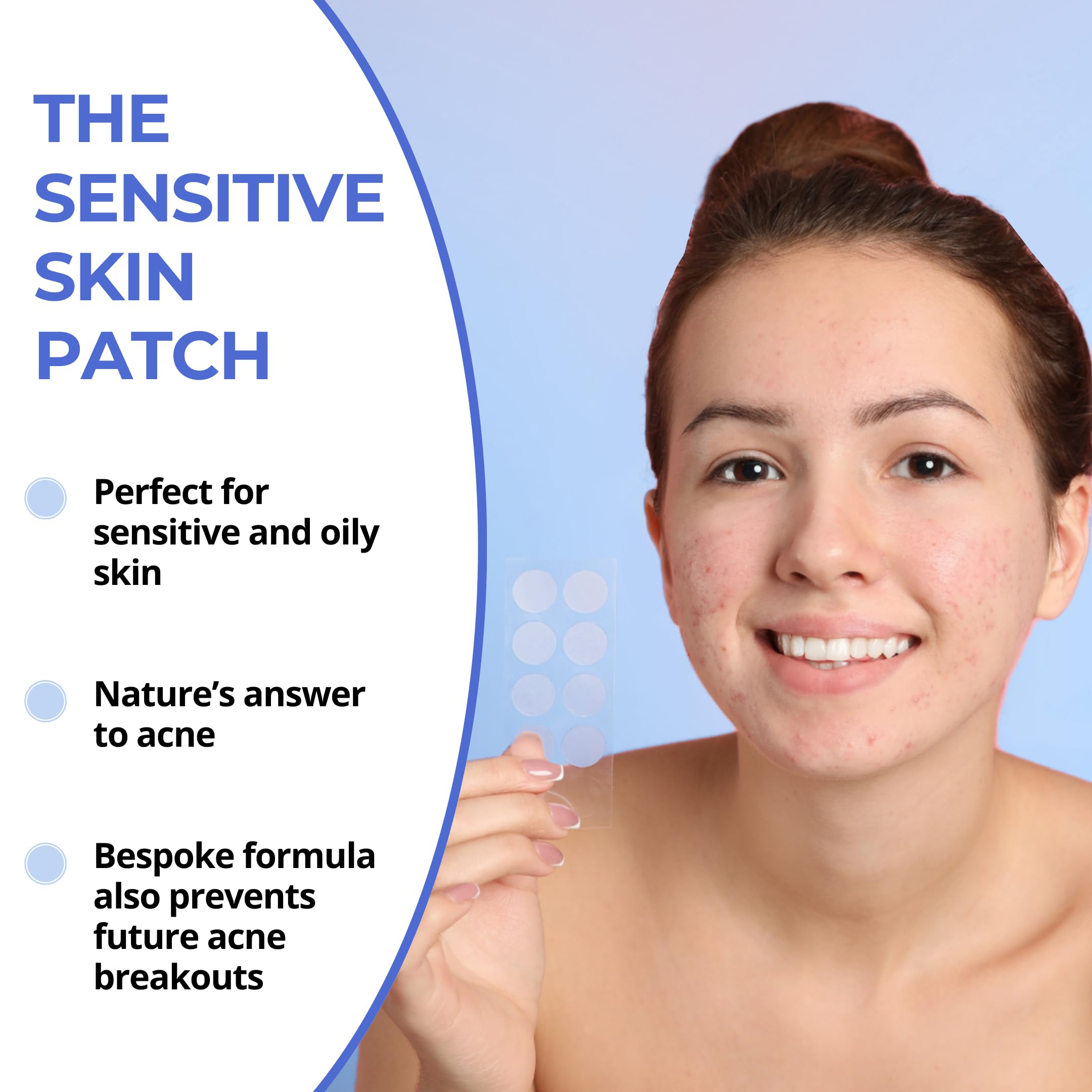 **48 Pcs Sensitive Skin Acne Patches for Face - Dermatologist-Recommended Pimple Patches with Gentle Formula for Clear Skin in 6 Hours | Perfect for Overnight Spot Treatment & Daily Blemish Care**