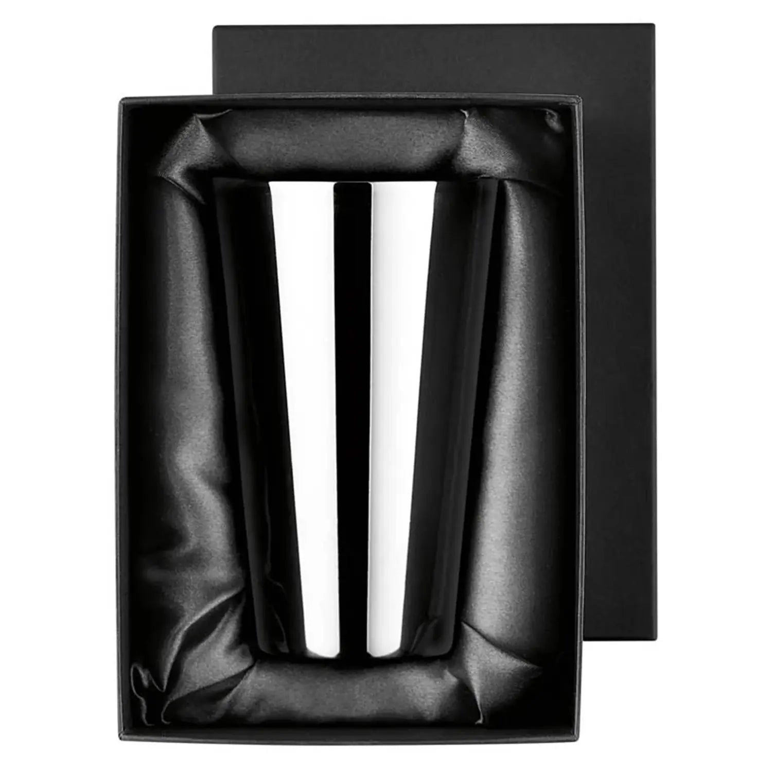Asahi Brilliant Black Stainless Steel Double Wall Insulated Beer Glass 250ml - Keeps Drinks Cold for Hours, Perfect for Iced Beer, Cocktails, and Outdoor Parties