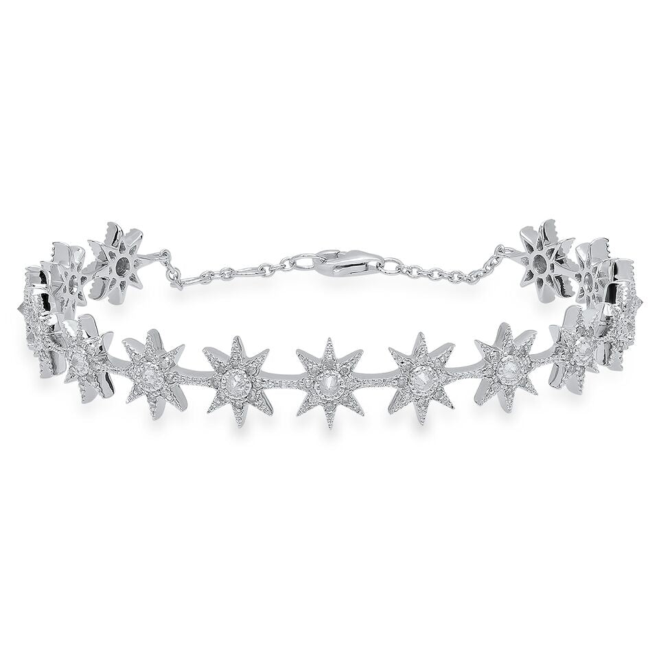 Glow in the Dark Star Cuff Bracelet - Adjustable Light Up Wristband for Kids & Teens - Perfect for Parties, Raves, and Nighttime Fun