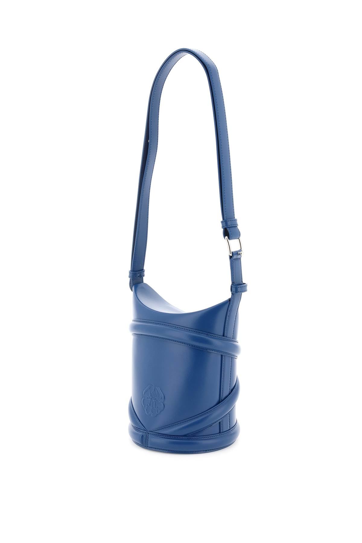 Alexander McQueen The Curve Small Bucket Bag - Stylish Leather Shoulder Bag for Women | Perfect for Work, Travel & Evening Out
