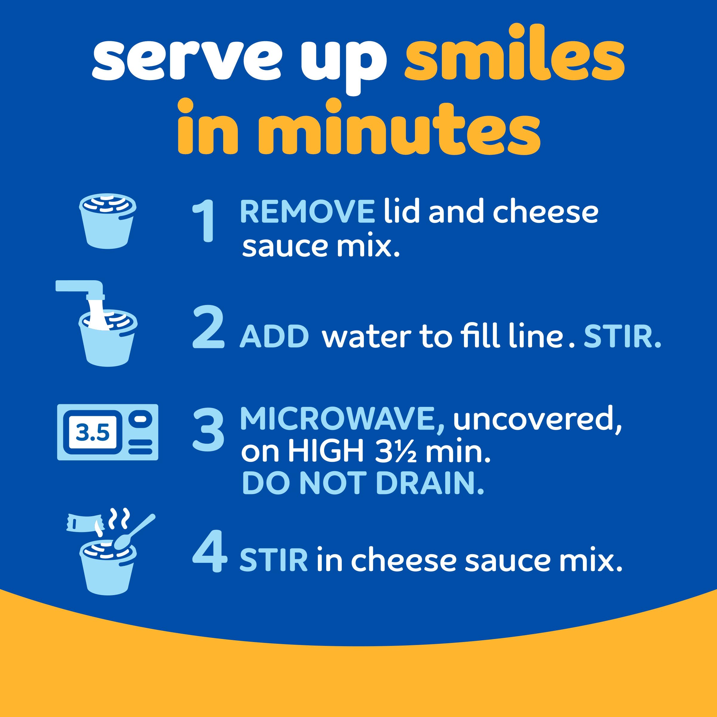 Kraft Original Mac & Cheese Dinner - 4 Pack (2.05 oz Cups) | Easy Microwaveable Macaroni & Cheese for Quick Meals, Snacks & Lunchboxes