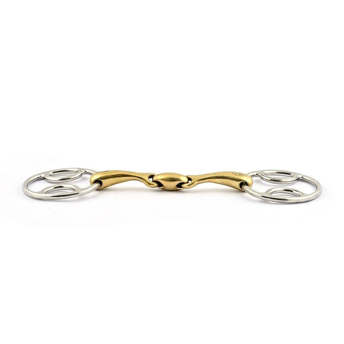 Jump'in Large Ring French Link Beval Bit - Comfortable Horse Training Bit for Dressage & Jumping - Perfect for Equestrian Riders & Horse Shows