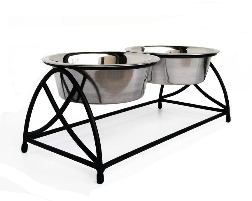 Slow Feeding Elevated Dog Bowl - Anti-Gulping & Bloat Prevention for Large & Small Breeds - Perfect for Mealtime Comfort & Digestion Support at Home or Travel