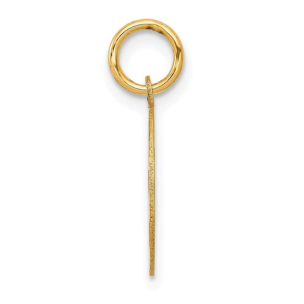 14k Gold EMT Disk Charm - Black Bow for Medical Jewelry & Gifts