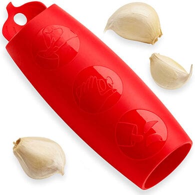 Kuhn Rikon Silicone Garlic Peeler - Easy to Use Kitchen Tool for Peeling Garlic Quickly | Perfect for Cooking, Meal Prep & Garlic Lovers