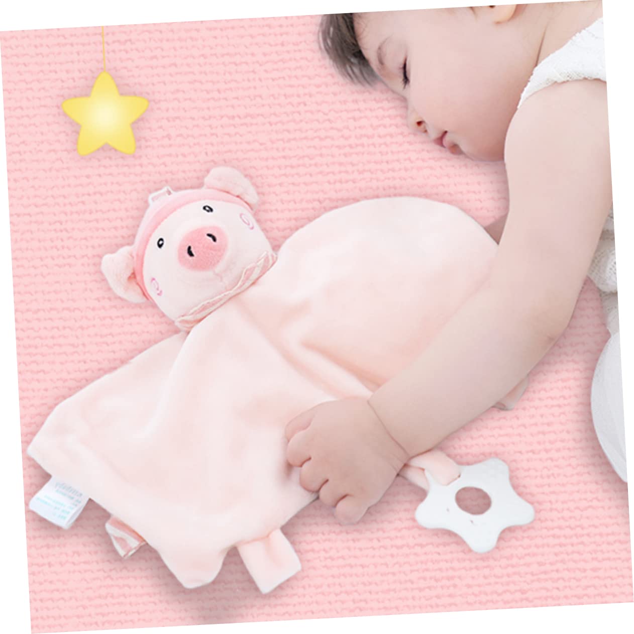 Totority Baby Comforter Toy - Soft Plush Security Blanket with Crystal Velvet for Infants & Toddlers - Perfect for Naptime, Bedtime, and Soothing Comfort