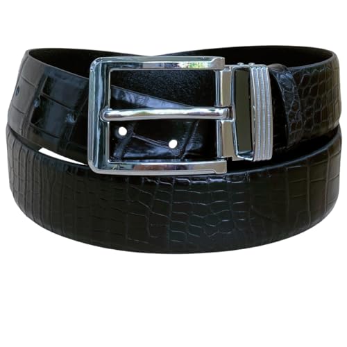 Black-croc Belly-pin Buckle