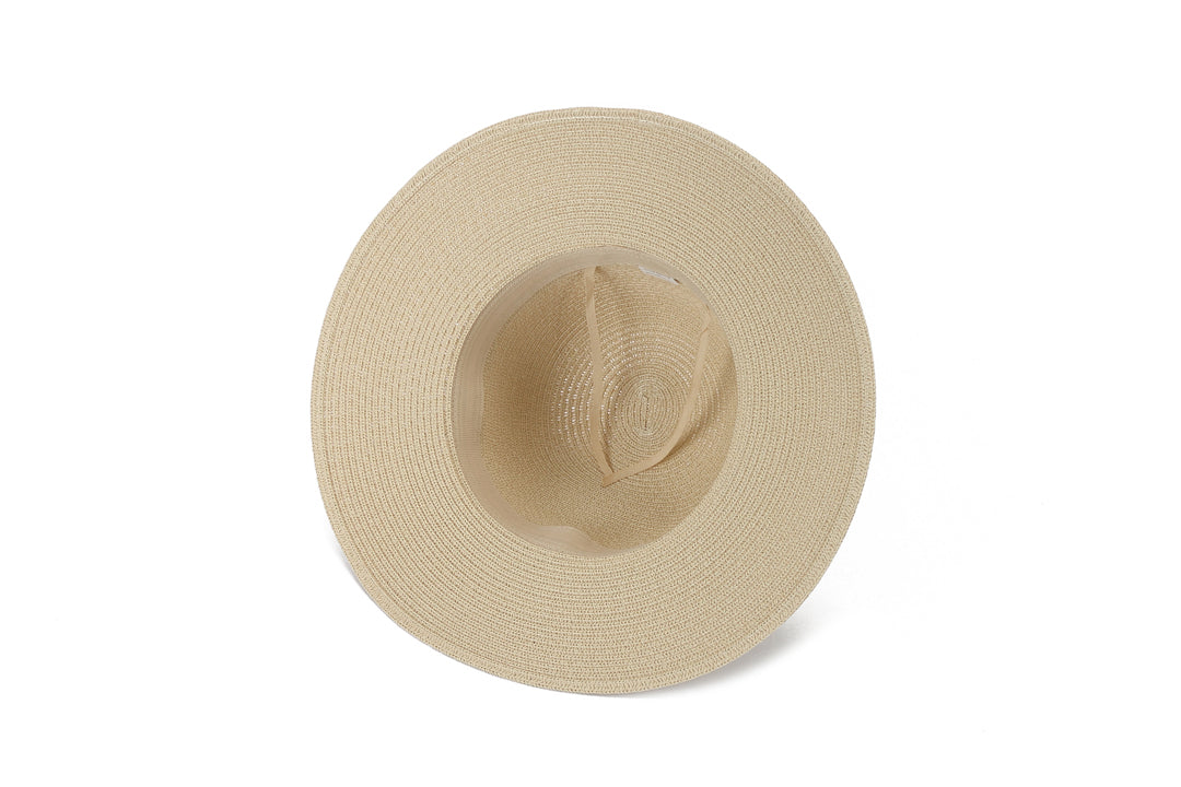 Stylish Beige Coral Blue Orchid Hat for Women - Perfect for Outdoor Activities, Beach Vacations & Fashion Accessories