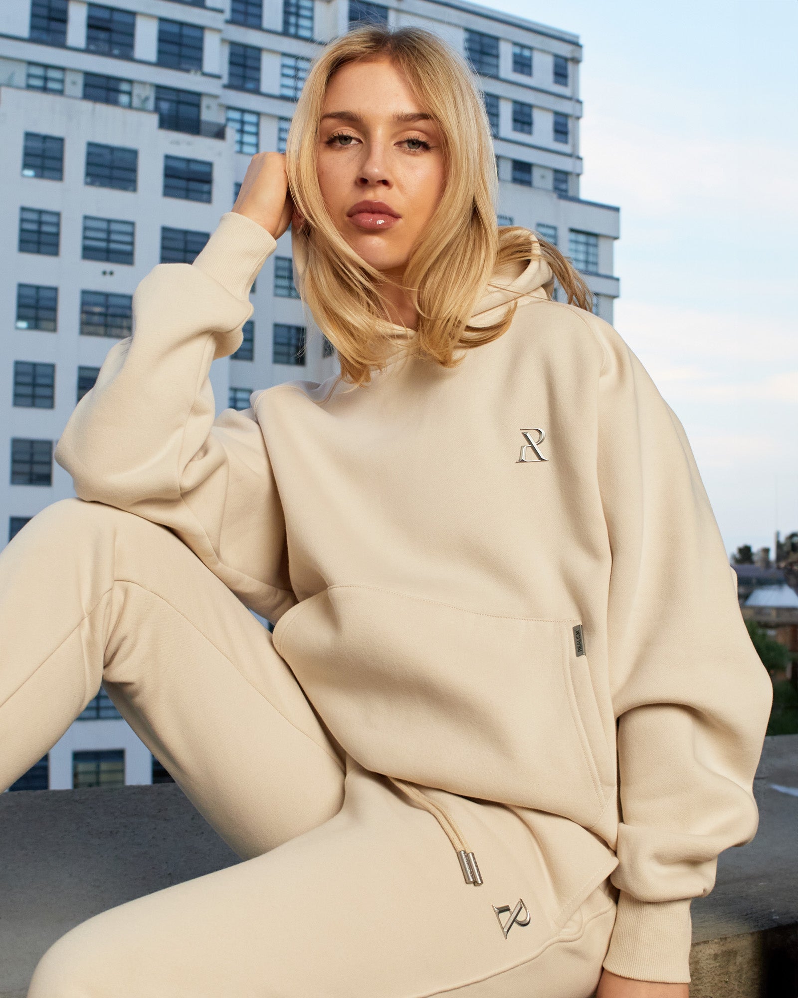 SSS Realism Radiant Hoodie Ivory - Soft & Stylish Pullover for Men & Women - Perfect for Casual Wear, Gym, and Outdoor Activities
