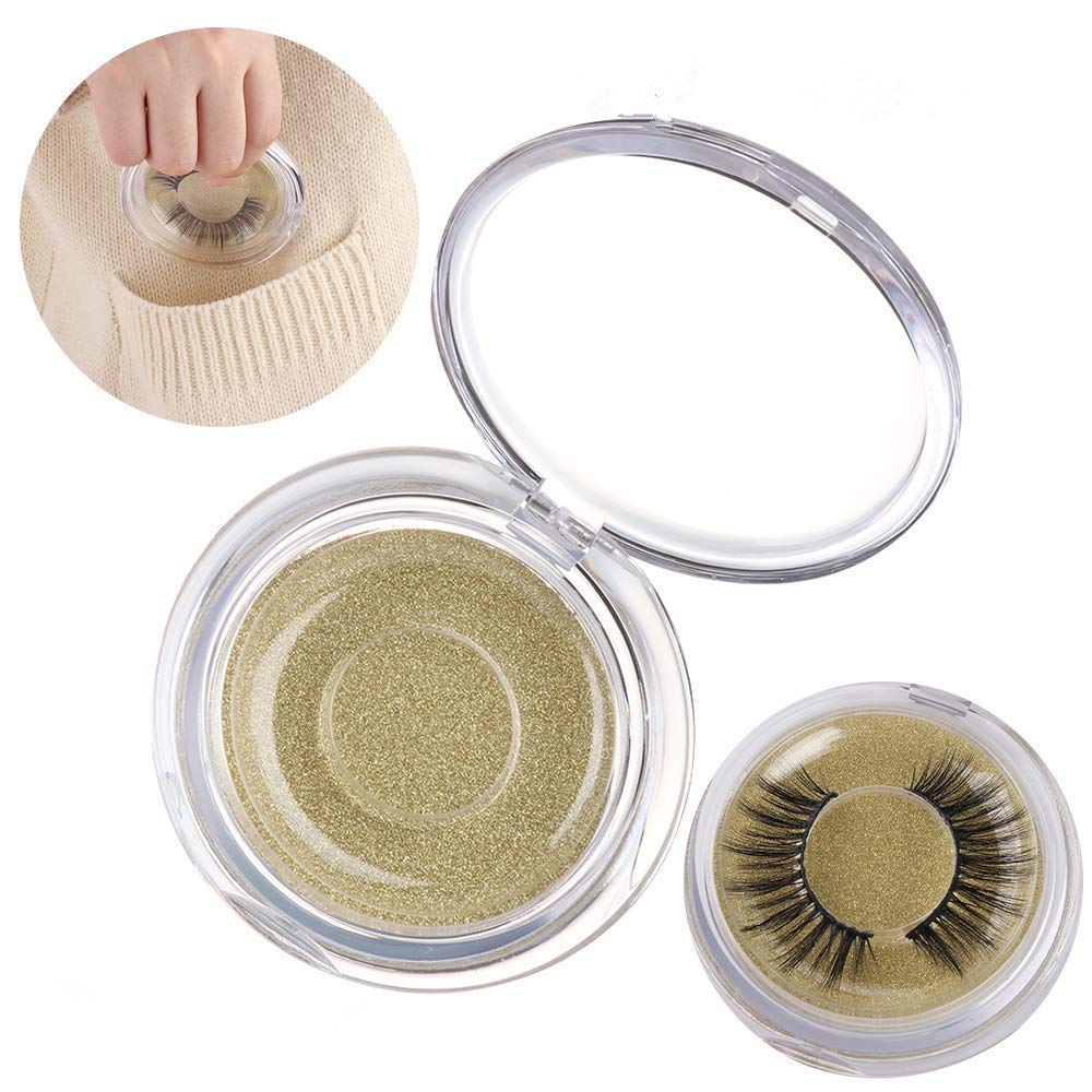 10 Pcs Clear Round Empty Plastic Eyelash Storage Box with Trays & Glitter Cards - 3D Mink False Eyelash Packaging Case, Cosmetic Organizer for Women & Girls - Perfect for Salon, Travel, and Makeup Storage