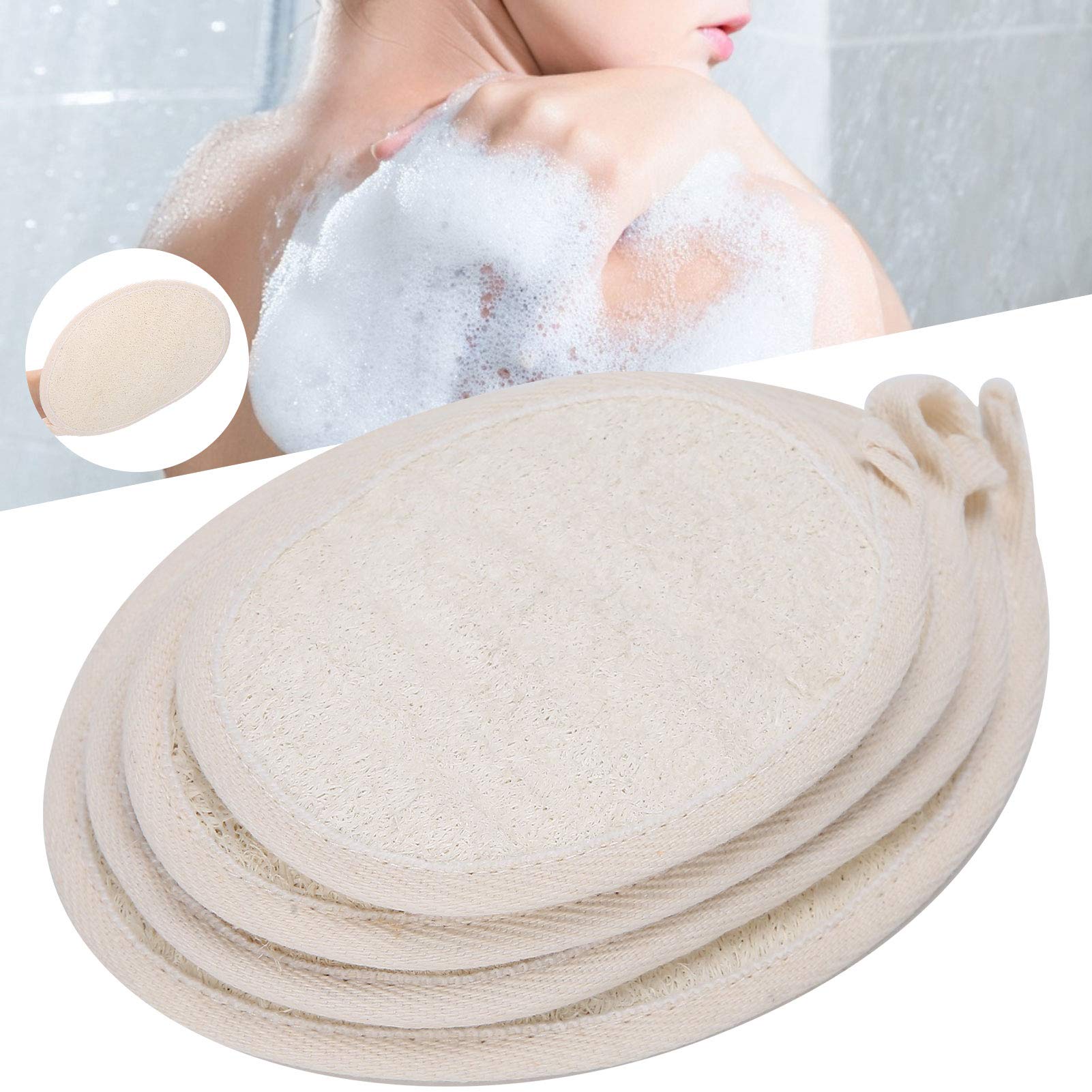 Organic Loofah Sponge for Women - Natural Exfoliating Bath & Shower Body Scrubber | Eco-Friendly & Hypoallergenic for Sensitive Skin | Deep Cleansing & Skin Texture Improvement | Perfect for Shower, Spa, Travel & Sustainable Gifts | Use Cases: Gentle Exfoliation, Relaxing Baths, Post-Workout Refresh, Home Spa Treatments, Travel Hygiene & Sustainable Gift Giving