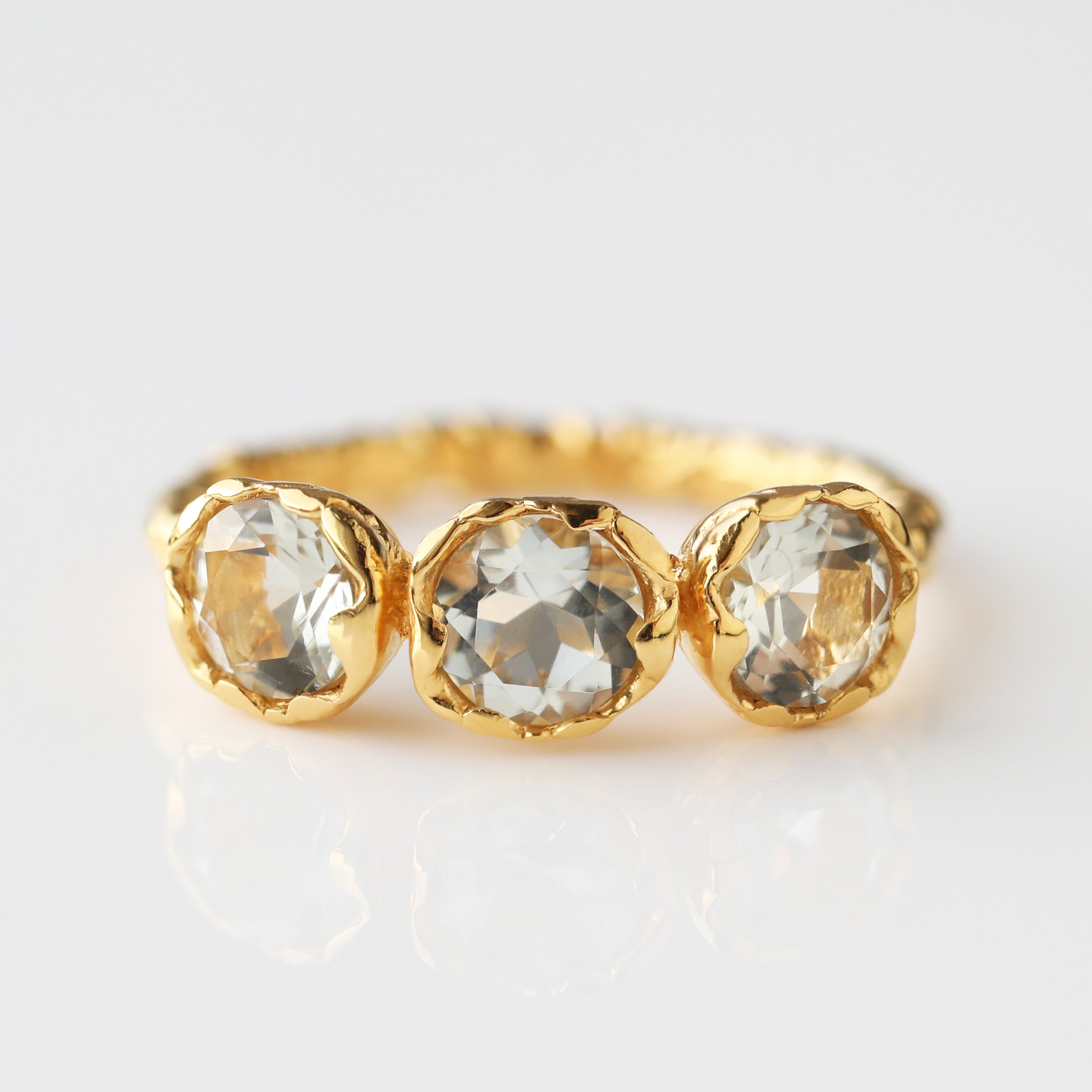 Andie Molten Green Amethyst Ring - Sterling Silver Adjustable Statement Ring for Women | Perfect for Boho Fashion, Gift Giving & Everyday Wear