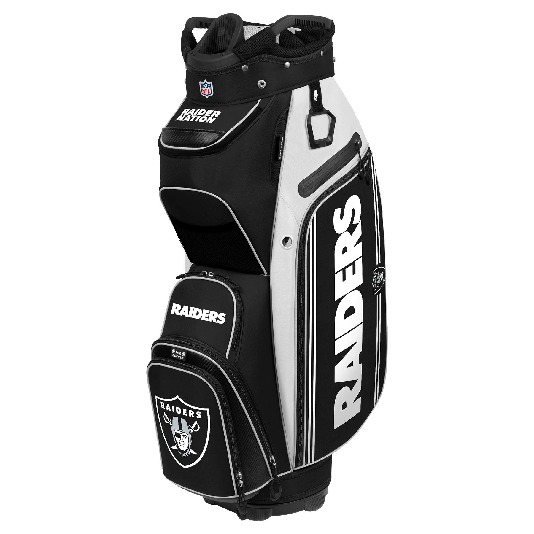 Team Effort NFL The Bucket III Cooler Cart Golf Bag - Portable Insulated Cooler for Tailgating, Camping & Outdoor Sports | Officially Licensed NFL Merchandise