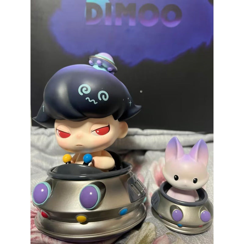 DIMOO & Candy UFO Limited Edition Collectible Figure - Rare Vinyl Art Toy for Display, Gift, and Home Decoration