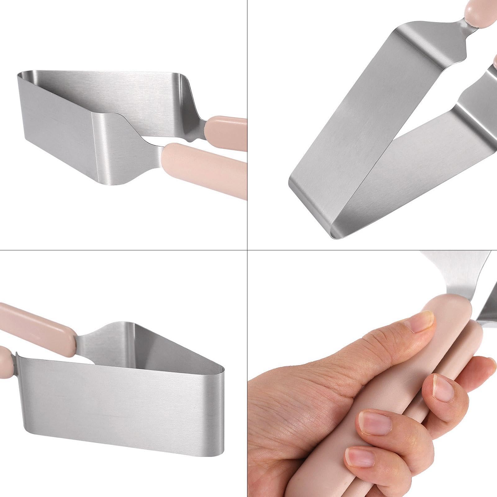 DUDOK 1/2 Pcs Stainless Steel Cake Slicer - 27x5cm Adjustable Pie Cutter & Cake Spatula with Double Ergonomic Handle | Durable Cake Knife for Birthday Parties, Wedding Cakes, Pastries & Desserts | Perfect for Professional Bakers & Home Baking Enthusiasts