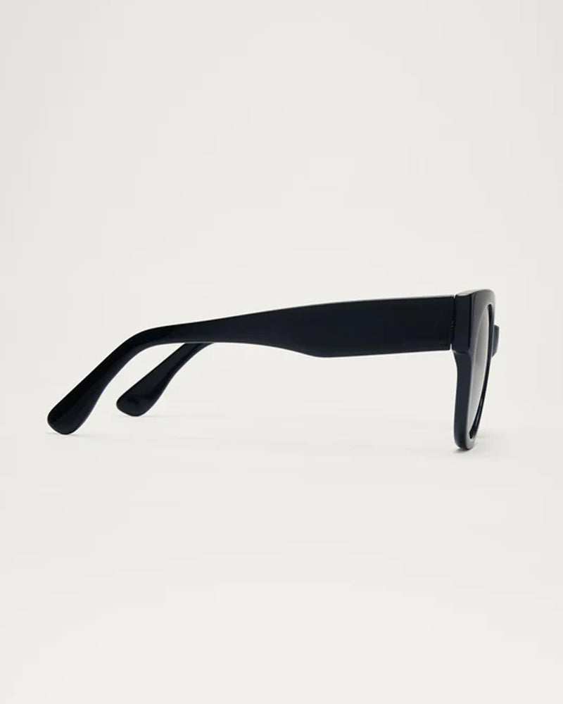 Z Supply Lunch Date Sunglasses - Classic Black Aviator Style for Women | Perfect for Outdoor Dining, Beach Days & Summer Fashion