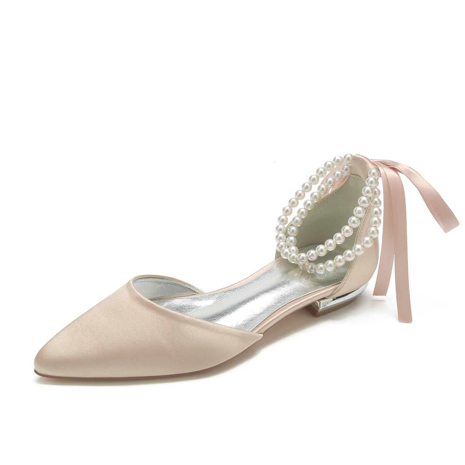 Hyinlays Women's Pointed Toe Flats - Comfortable Dress Pumps for Party & Work | Elegant Formal Shoes for Office, Wedding & Evening Events