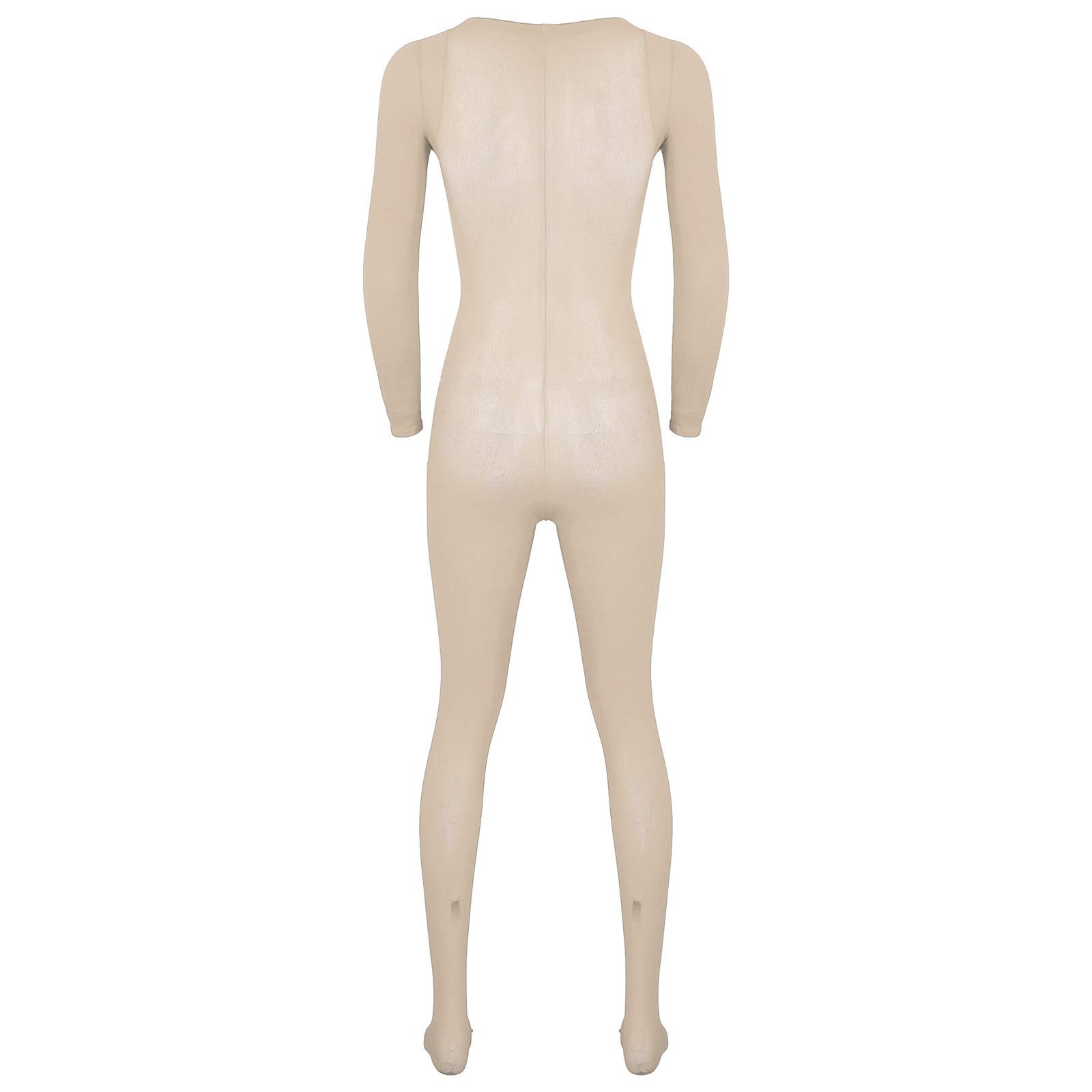 CHICTRY Men's Full Body Footed Hosiery with Bulge Pouch - Sheath Sissy Underwear Pantyhose for Crossdressing & Sensual Wear