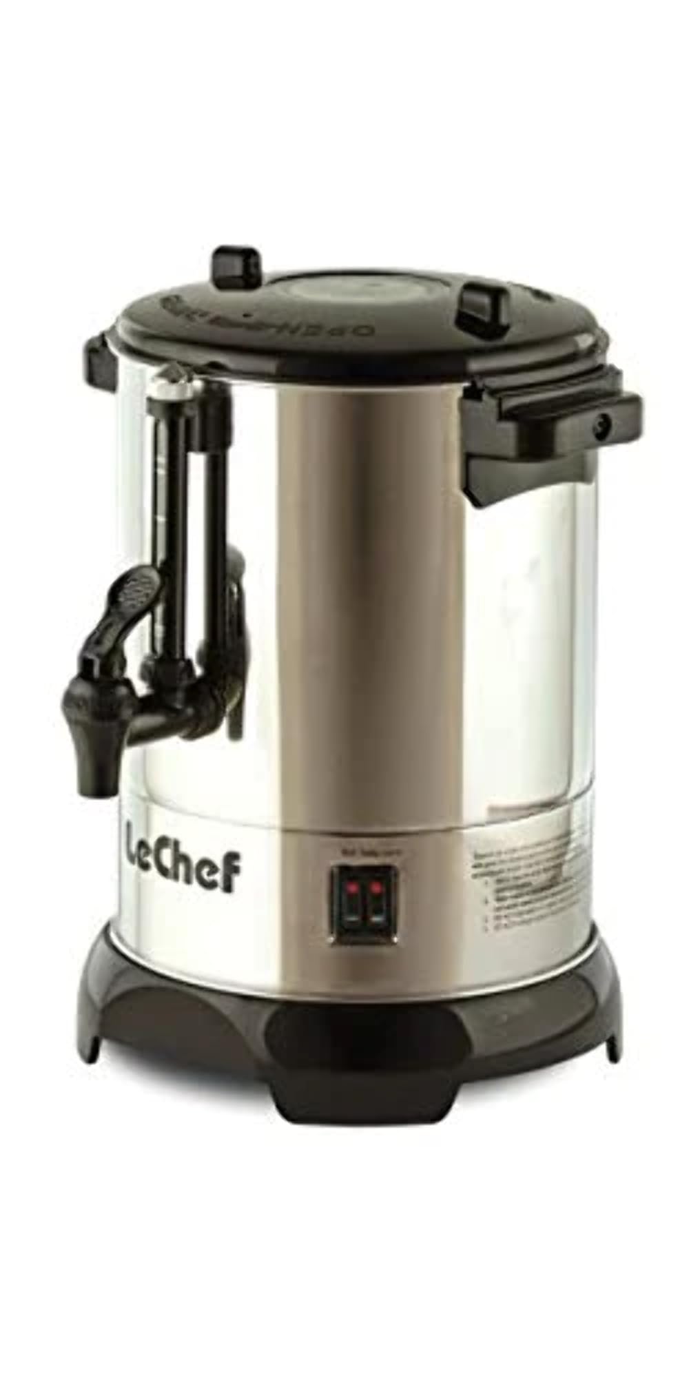 Le Chef Hot Water Urn - 4.5L Stainless Steel Electric Tea Kettle for Coffee, Tea & Hot Beverages - Perfect for Parties, Events & Catering Services
