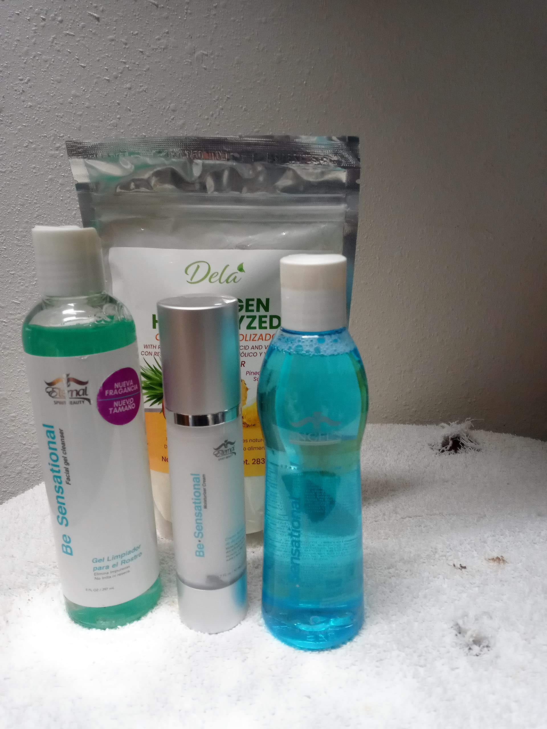 Eternal Angel's Be Sensational Trio Set - 1 Moisturizing Day Cream, 1 Facial Toner, 1 Facial Gel Cleanser for Glowing Skin | Daily Skincare Routine for Hydration & Radiance