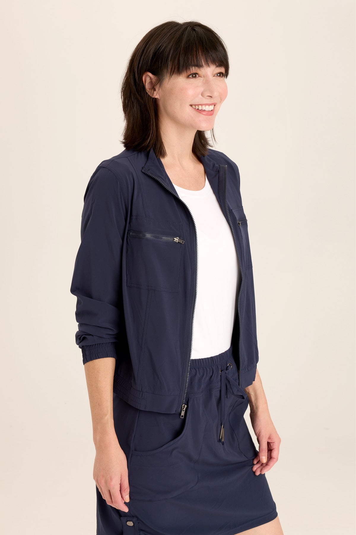 Active Quinn Bomber Jacket - Lightweight Waterproof Windbreaker for Men & Women | Perfect for Running, Hiking & Outdoor Adventures
