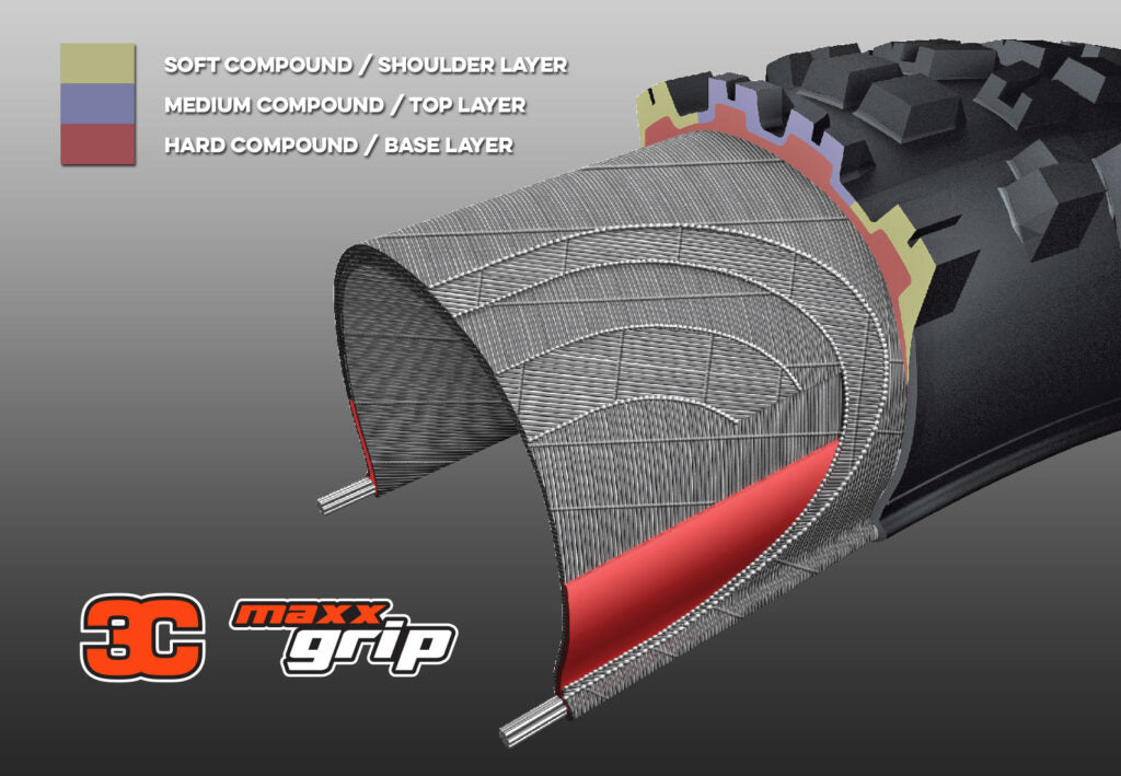 Assegai 29x2.50WT Foldable Mountain Bike Tire - 3C Maxx Grip, EXO+ Protection, 120TPI, TR Compound for Trail & Enduro Riding - Perfect for All-Mountain, Downhill and Off-Road Cycling Adventures