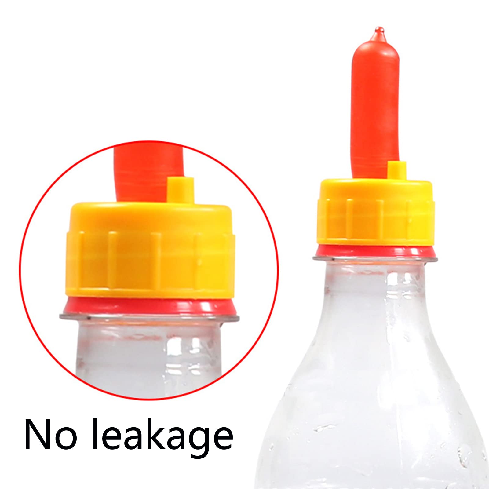 10Pcs 5.5x3cm Goat Nursing Nipples - Soft Calf & Lamb Feeding Bottle Teats - Small Animal Milk Drink Nipples for Orphaned Pets - Perfect for Goat Kids, Lambs, Puppies & Kittens - Durable Pacifier for Milk Feeder Bottles