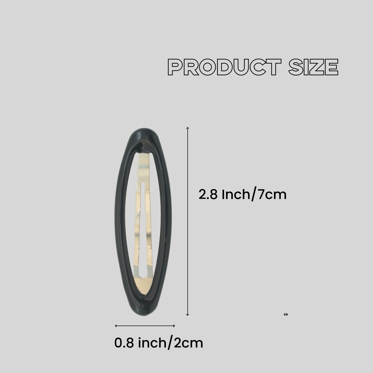 16 Pieces XL Hair Clips for Thick Hair - 2.8 Inch Oval Metal Snap Hair Grips for Women - Non-Slip Hair Accessories for Work, Gym, and Everyday Styling