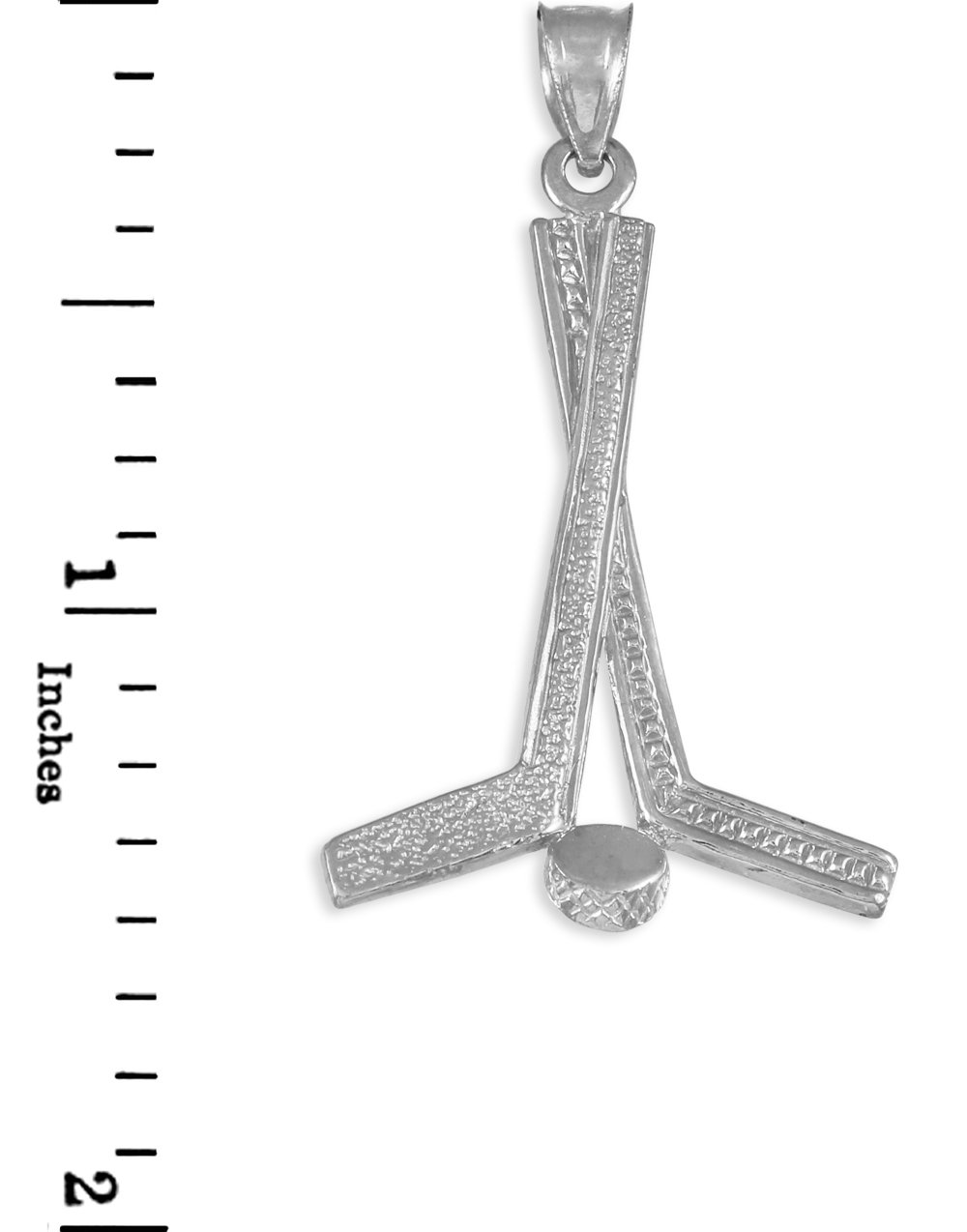 925 Sterling Silver Hockey Stick Charm Pendant Necklace for Women & Men - Perfect Gift for Hockey Players, Fans & Sports Enthusiasts - Great for Games, Parties & Everyday Wear