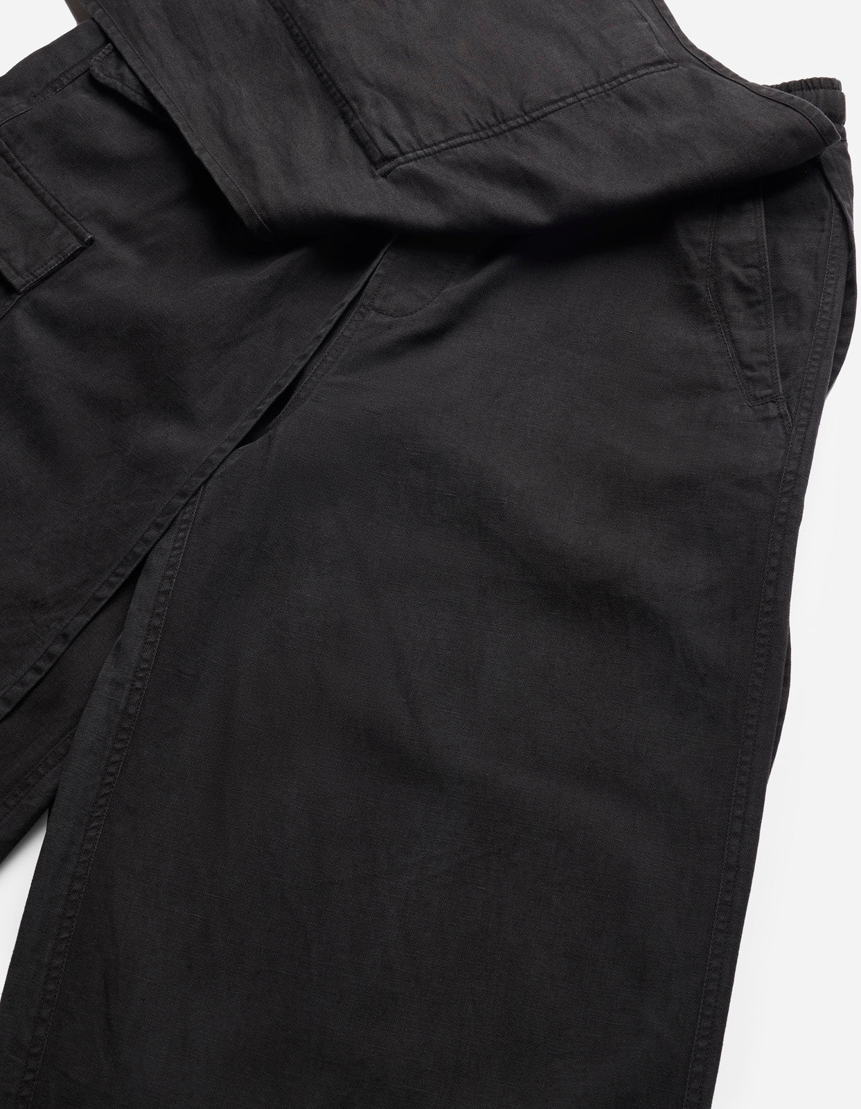 4588 Asymmetrical Cargo Hakama Pants for Men - Black Loose Fit Streetwear Joggers | Perfect for Casual Wear, Street Fashion & Outdoor Activities