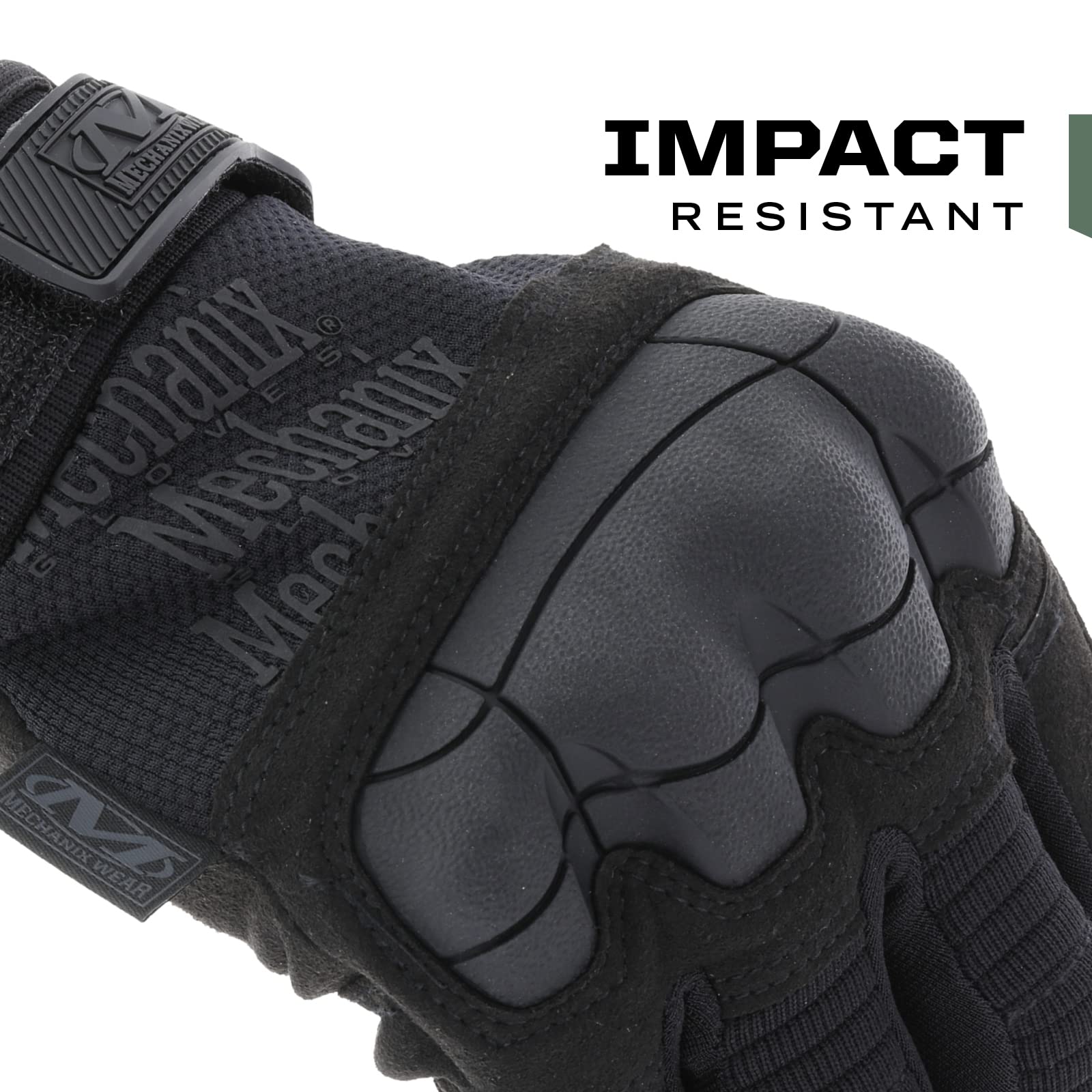 Mechanix Wear M-Pact 3 Tactical Work Gloves - Touchscreen Compatible, Synthetic Leather with Finger Reinforcement & Impact Protection - Durable Men's Work Gloves (Black, Small) - Perfect for Construction, Automotive Repair, Tactical Training & Outdoor Activities
