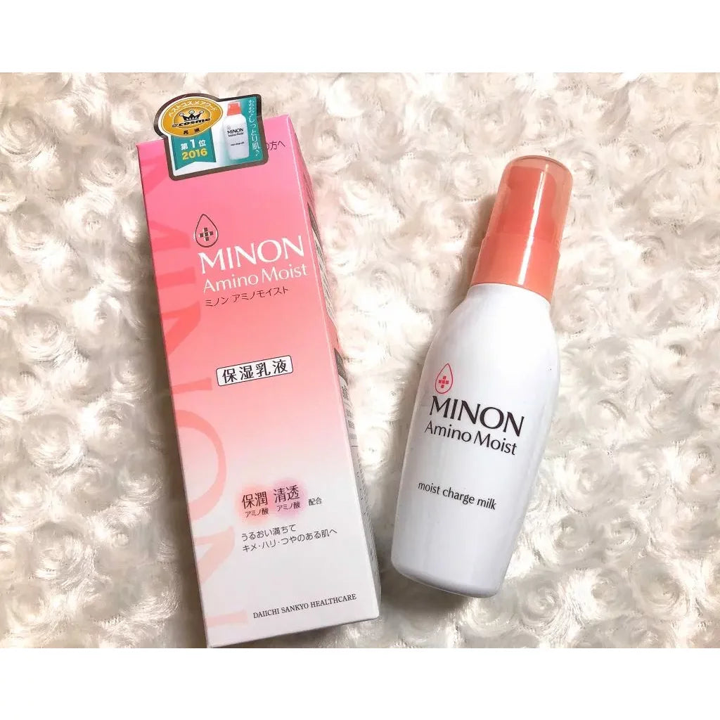 Minon Amino Moist Charge Milk Sensitive Skin Moisturizer 100g - Hydrating Face Cream for Dry & Sensitive Skin - Perfect for Daily Skincare Routine & Travel