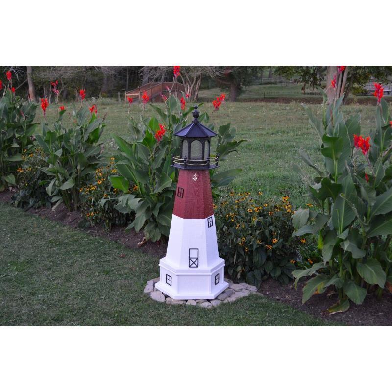 Barnegat New Jersey Replica Lighthouse - Miniature Collectible Decoration for Home, Office & Coastal Themed Decor