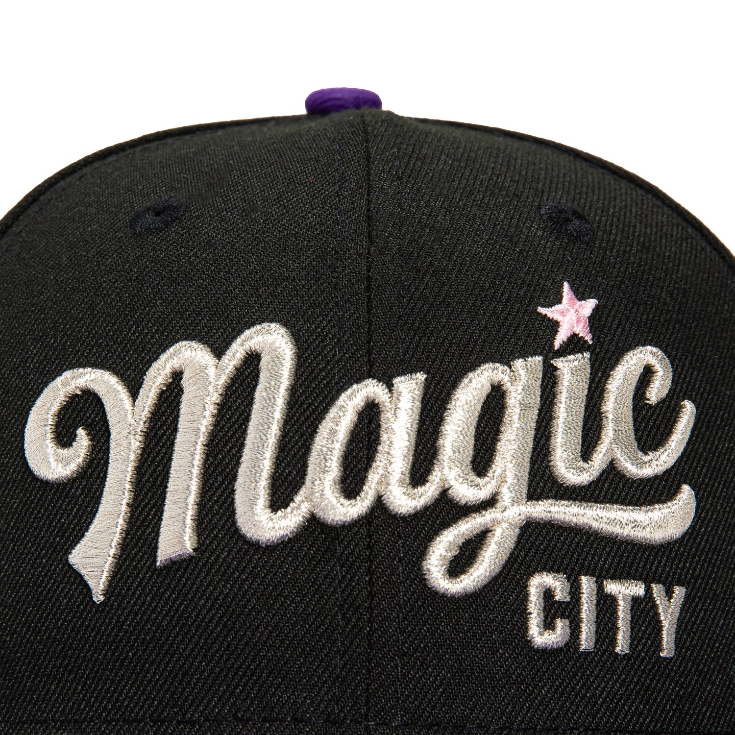 New Era 59Fifty Birmingham Barons Magic City Southern League Patch Snapback Hat - Black & Purple Baseball Cap for Men & Women - Perfect for Baseball Games, Streetwear Fashion & Collectors